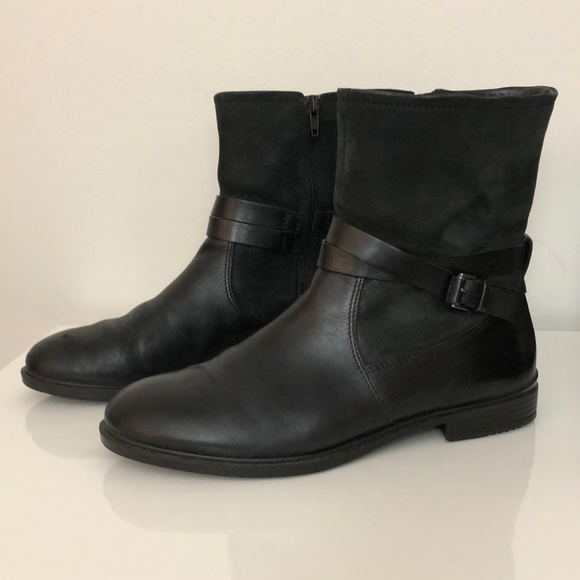 ecco buckle boots